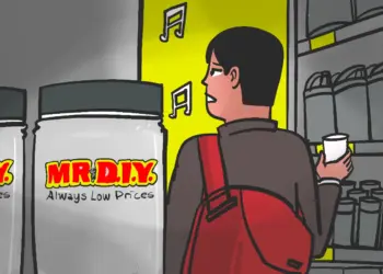 belanja di MR DIY. MOJOK.CO