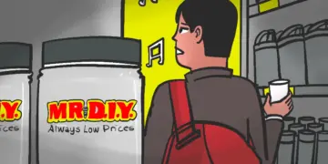 belanja di MR DIY. MOJOK.CO
