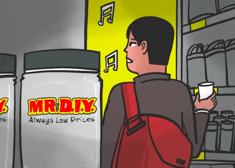 belanja di MR DIY. MOJOK.CO