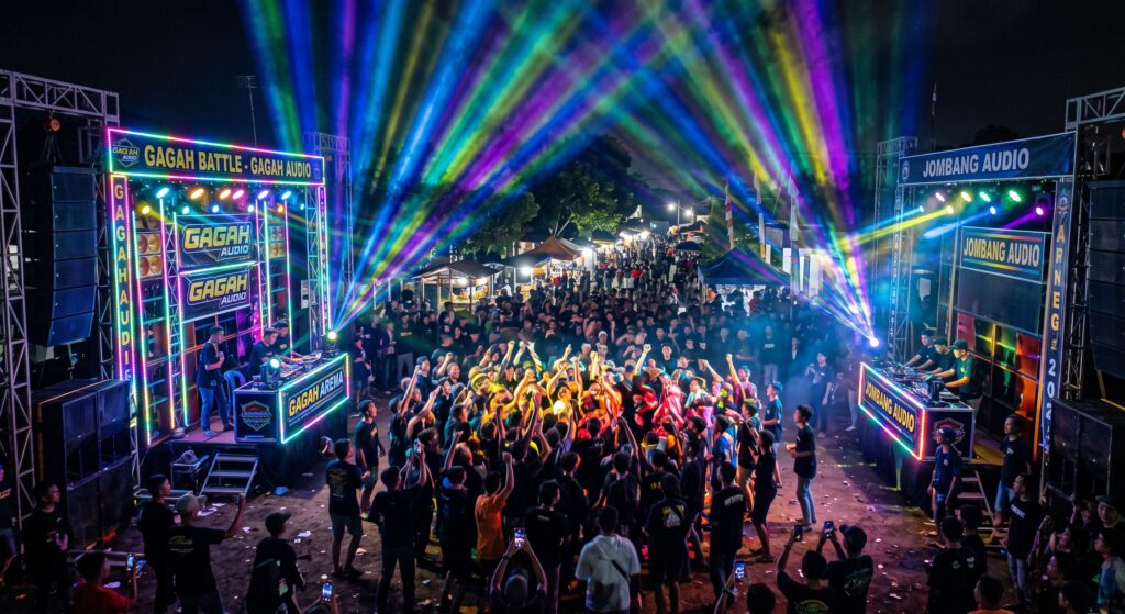 Jombang makin kegilaan karnaval sound horeg: battle audio tengah malam, atraksi lampu jadi perburuan baru MOJOK.CO