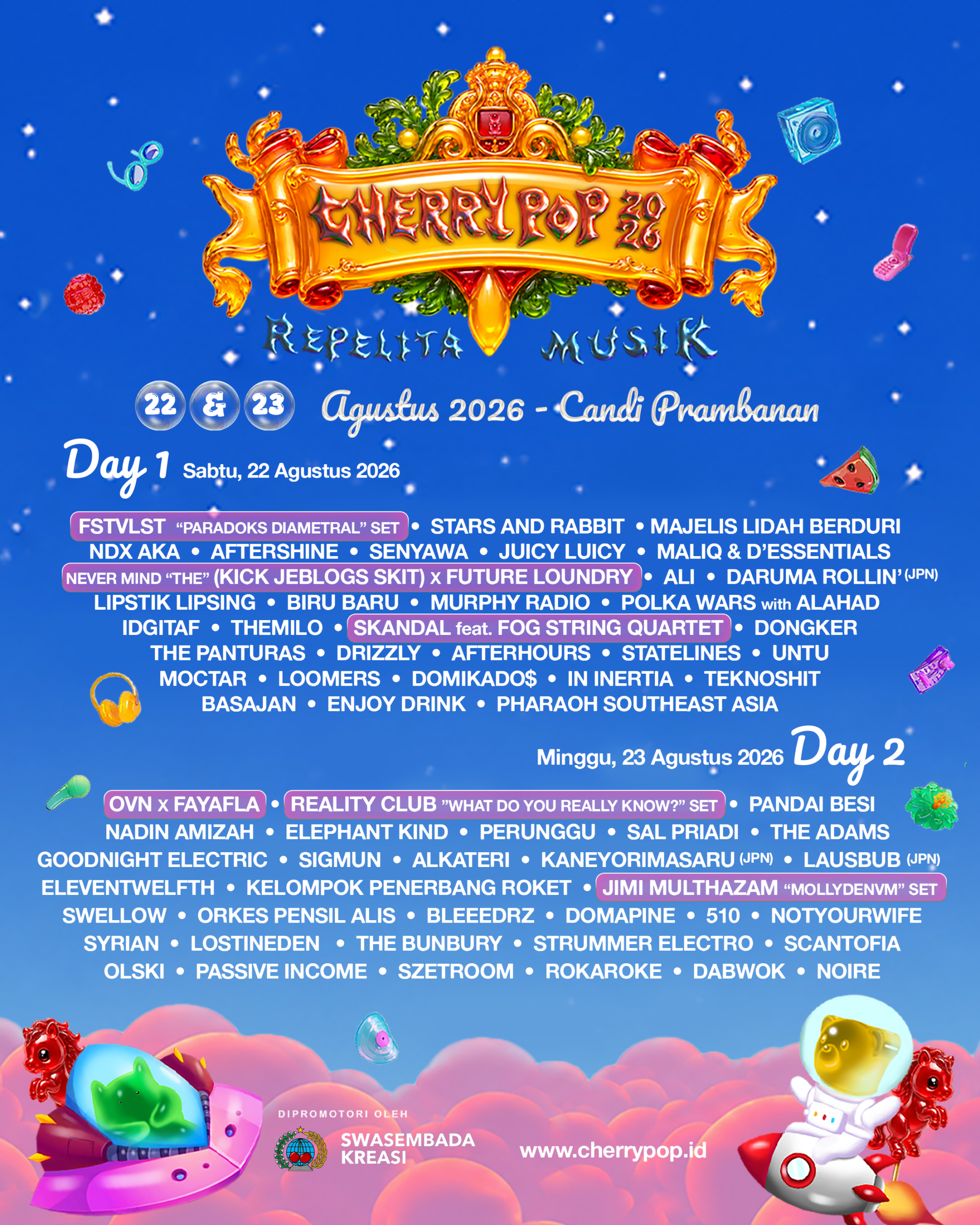 Line up Cherrypop 2026 MOJOK.CO