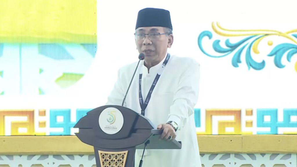 Gus Yahya dalam sambutan pembukaan Muktamar ke-35 NU: Nahdlatul Ulama harus bersinergi dengan pemerintah untuk kemaslahatan rakyat MOJOK.CO
