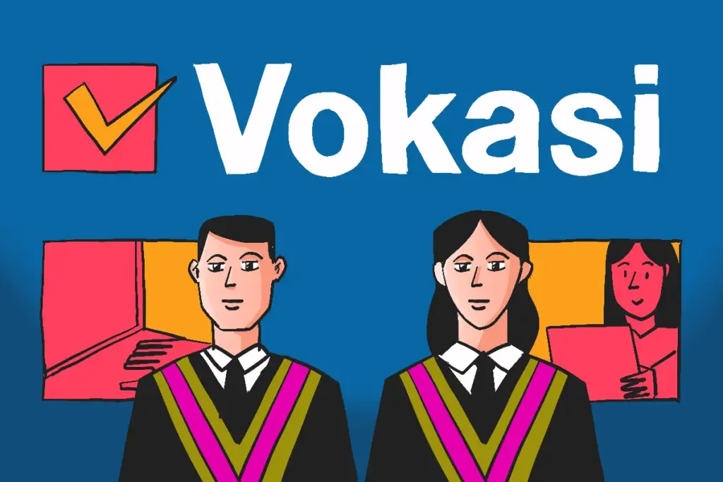77 persen lulusan sekolah vokasi (sarjana terapan) tembus dunia kerja. Lebih dari dari lulusan S1 MOJOK.CO