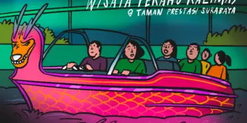 Wisata Perahu Kalimas di Taman Prestasi Surabaya jadi liburan mewah. MOJOK.CO