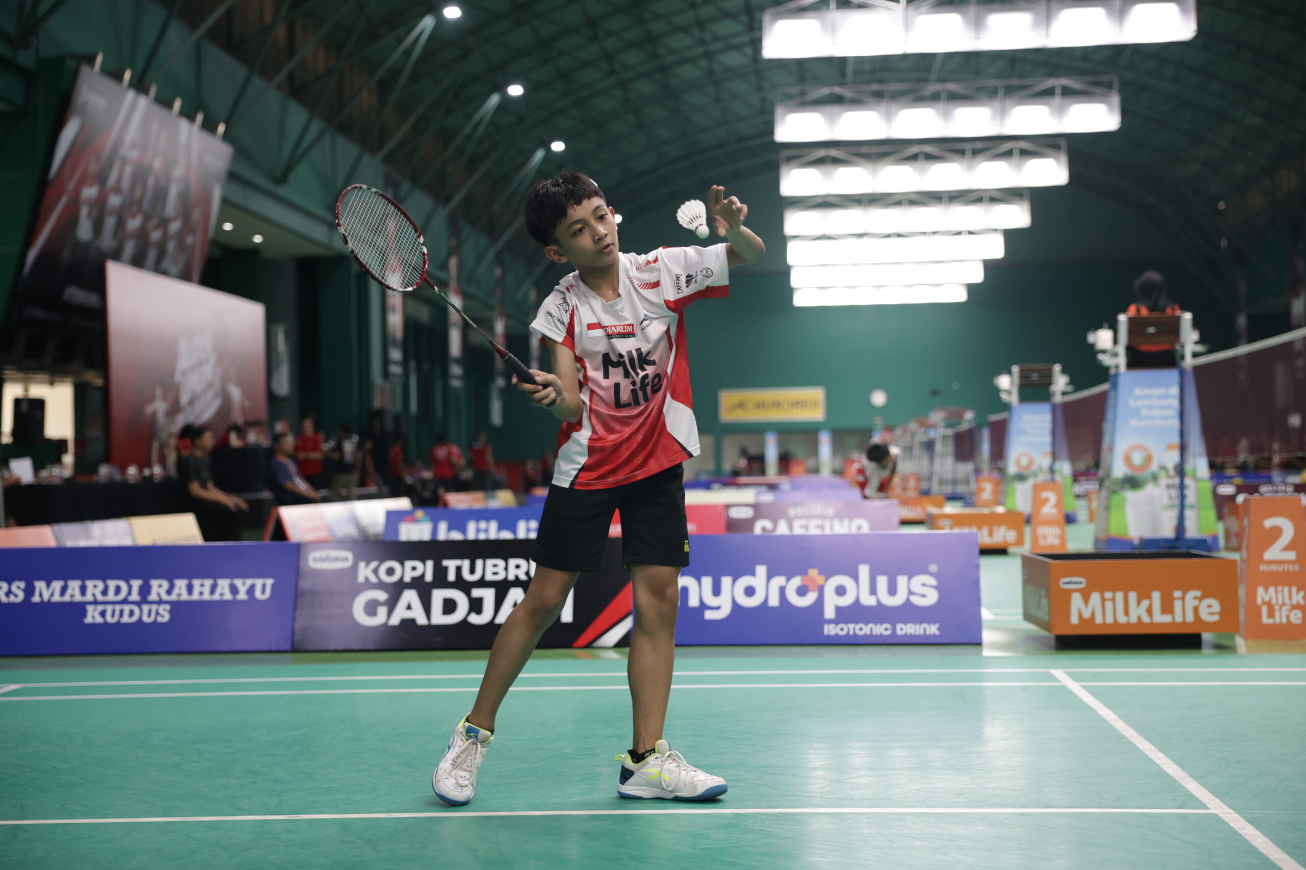 Aldi Aprian Nugraha atlet putra KU 12 asal Kota Semarang sukses meraih Super Tiket Audisi Umum PB Djarum Kudus 2026 MOJOK.CO