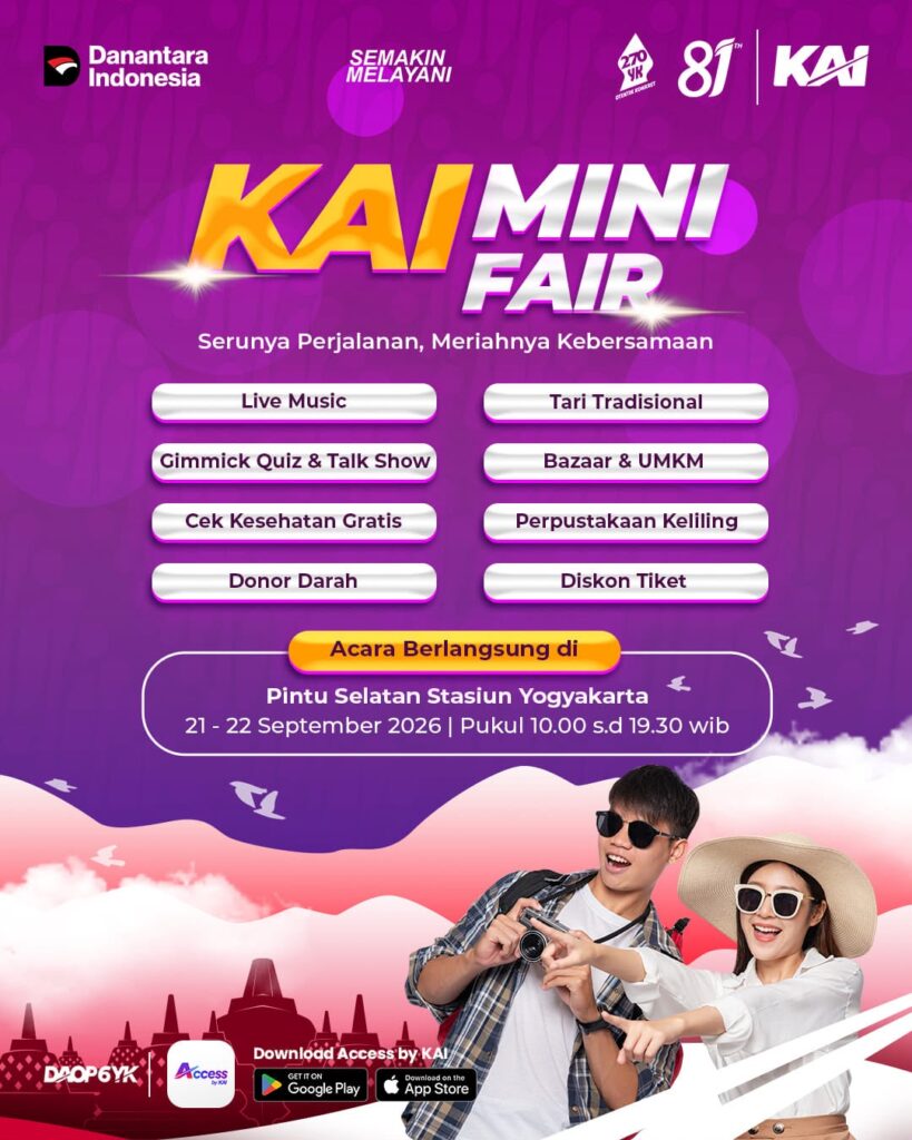 Rangkaian acara HUT ke-81 KAI di Stasiun Tugu Yogyakarta. MOJOK.CO