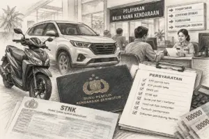 biaya balik nama motor mobil