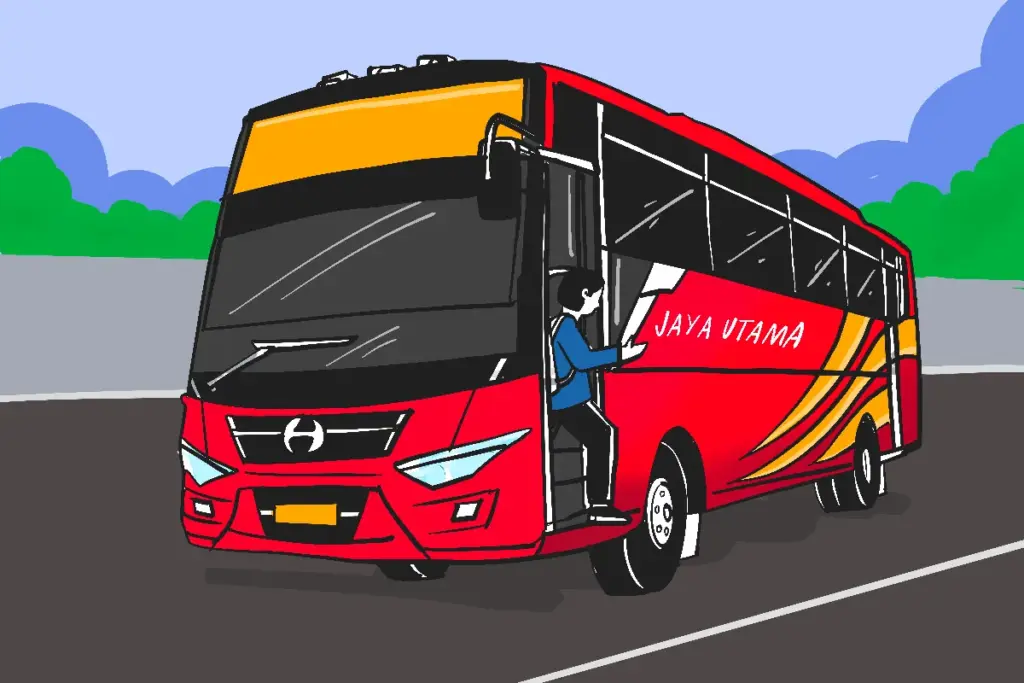 Bus AKAP ekonomi rute Surabaya-Semarang saksi kerasnya kehidupan ibu-ibu pekerja pabrik di Rembang MOJOK.CO