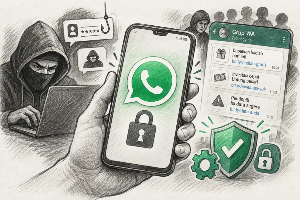 Cara Mengamankan Akun WA dari Peretasan dan Modus Jahat Grup WA
