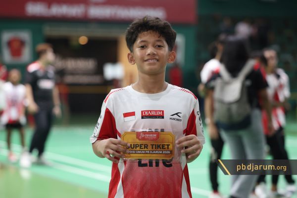 Muhammad Ramdani Mubarok, atlet bulu tangkis asal Bandung yang menerima Super Tiket MOJOK.CO