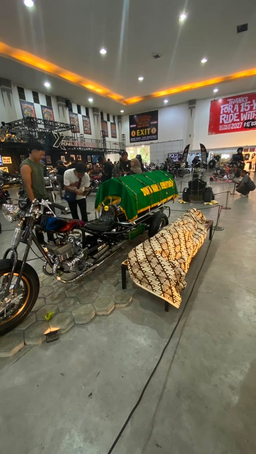Motor keranda mayat di Kustomfest 2026. MOJOK.CO