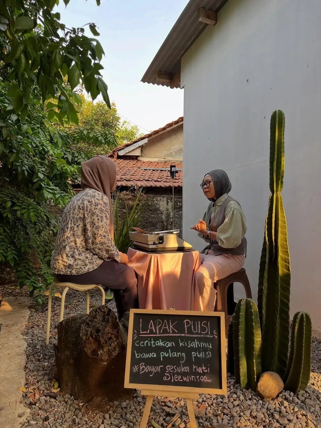 Lapak Puisi Jihan (doc. Jihan)