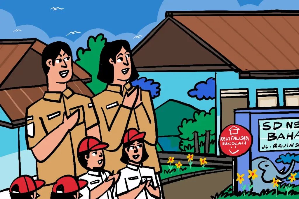Bantuan revitalisasi atau perbaikan sekolah rusak di berbagai daerah memberi harapan pada siswa dan guru MOJOK.CO