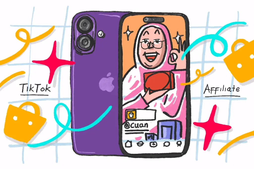 Duit affiliate TikTok: Modal rebahan, cuan 10 juta, kebeli iPhone 16 MOJOK.CO
