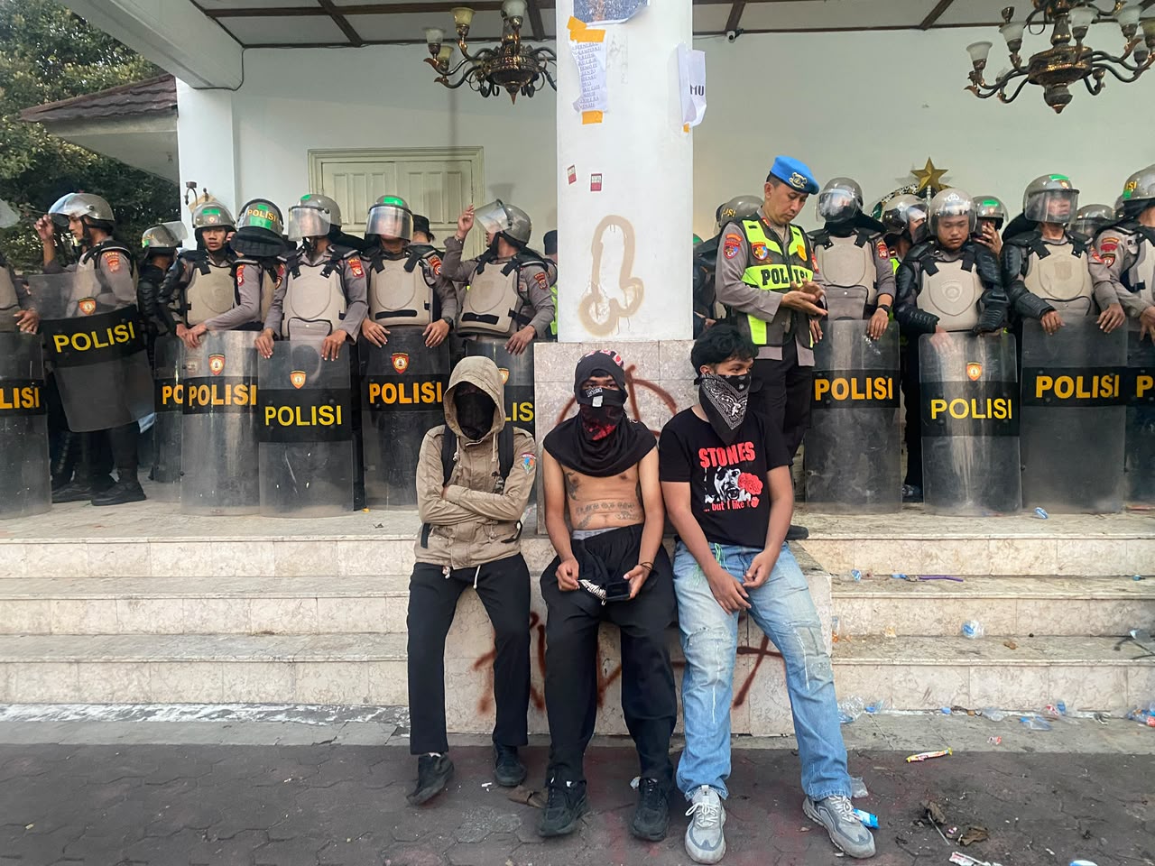 brutalitas aparat, demo jogja.MOJOK.CO