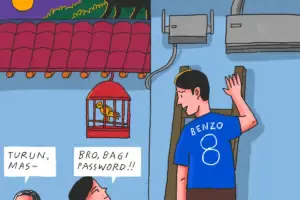 Pasang WiFi di rumah desa bukan sekadar untuk kebutuhan akses internet mudah dan murah, tapi ada gengsi sosial juga MOJOK.CO