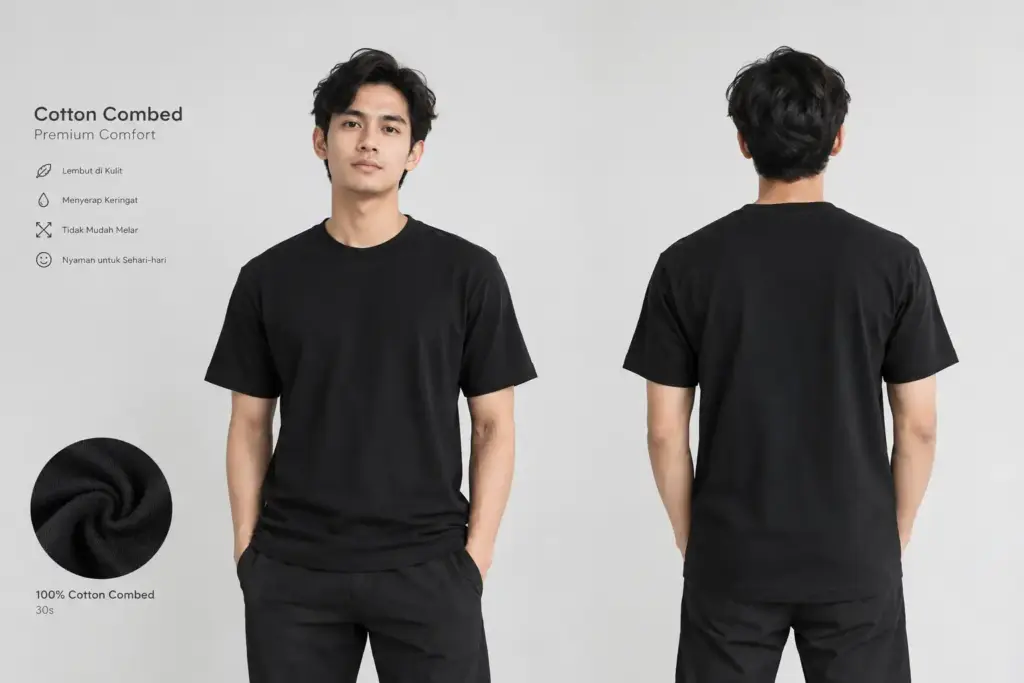 Begini Cara Membedakan Kaos Cotton Combed yang Asli dan Abal-Abal