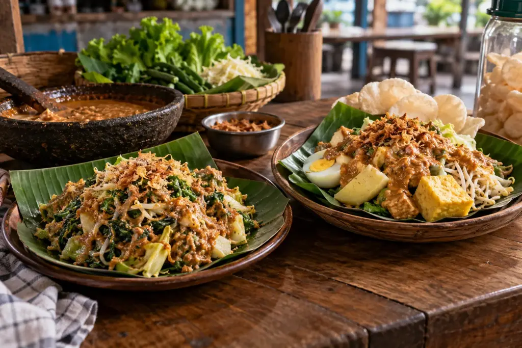Perbedaan Lotek, Gado-Gado, dan Empat Makanan Lain Berbumbu Kacang Khas Indonesia